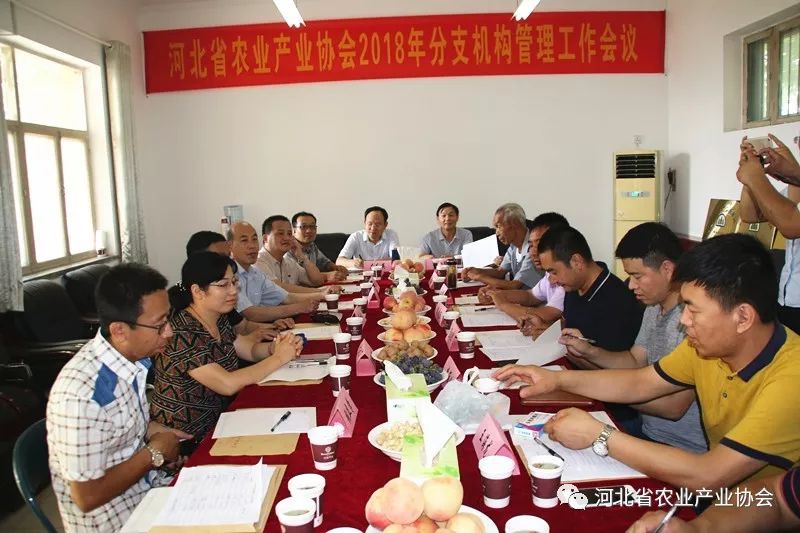 河北省农业产业协会分支机构管理工作会议顺利召开